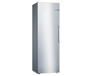 Bosch Home & Kitchen Appliances KSV36VLEP Serie 4 Freestanding Fridge with SuperCooling Function, LED Lights, EasyAccess Shelf, FreshSense sensors, 186 x 60 cm, Inox-look