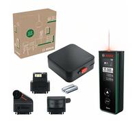 Bosch laser measure Zamo 4th gen. with 3 attachements (easy & precise measurement up to 25m, rechargeable batteries via USB-C®, with attachment function, in E-Commerce cardboard box)