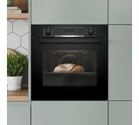 Bosch Series 4 HQA574BB3B Built In Electric Single Oven with Pyrolytic Cleaning - Black - A+ Rated, Black