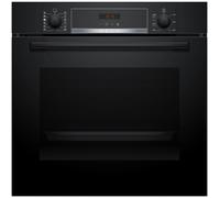 Bosch Series 4 HQA574BB3B Built In Electric Single Oven with Pyrolytic Cleaning - Black - A+ Rated, Black