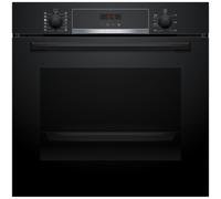 Bosch Series 4 HQA574BB3B Built In Electric Single Oven with Pyrolytic Cleaning - Black - A+ Rated, Black