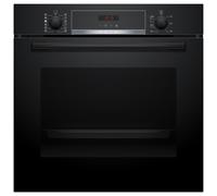Bosch Series 4 HQA574BB3B Built In Electric Single Oven with Pyrolytic Cleaning - Black - A+ Rated, Black