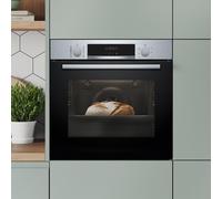 Bosch HQA574BS3B Series 4 Pyrolytic Single Oven - Stainless Steel - A Rated