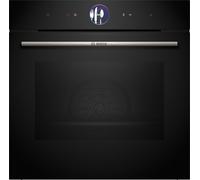 Bosch HRG7764B1B Series 8 Black Electric Single Oven with Steam Function