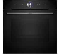 Bosch HSG7364B1B Series 8 Black Electric Single Oven with Steam Function