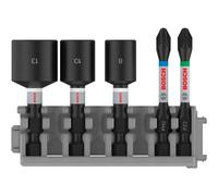 Bosch Impact Control Screwdriver and Nutdriver Set 5 Piece 2608522350