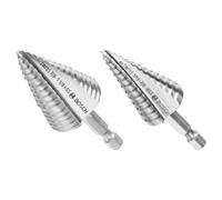 Bosch IMSDC002 2 pc. High-Speed Steel Impact Tough Turbo Step Drill Bit Set