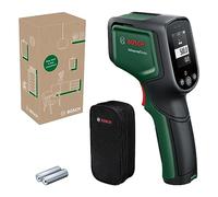 Bosch infrared thermometer AdvancedTemp (-30°C...+500°C, identify surface or ambient temperatures and humidity to identify heat bridges or mould, in E-Commerce cardboard box)