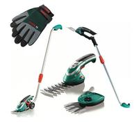 Bosch Isio Iii Cordless Shrub + Grass Shear Hedge Cutter Multi Tool Set + Handle