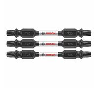BOSCH ITDET252503 3-Pack 2-1/2 In. Torx #25 Impact Tough Double-Ended Screwdriving Bits