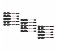 BOSCH ITDPH2215 15-Pack 2 in. Driven Phillips #2 Impact Tough Screwdriving Power Bits