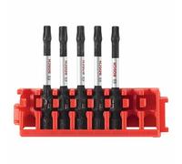 BOSCH ITDT25205C - 5 pc. Driven 2 in. Impact Torx® #25 Power Bits with Clip for Custom Case System