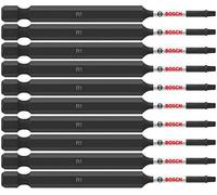 BOSCH ITSQ135B 10-Pack 3-1/2 in. Square #1 Impact Tough Screwdriving Power Bits