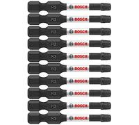 BOSCH ITSQ32B 10-Pack 2 in. Square #3 Impact Tough Screwdriving Power Bits