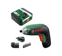 Bosch IXO8 Cordless Screwdriver (bit Set, Off-Set Angle Attachment Screw Storage Box)