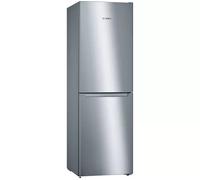 Bosch Serie 2 KGN34NLEAG fridge-freezer Freestanding 300 L E Grey, Stainless steel
