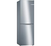 Bosch Serie 2 KGN34NLEAG fridge-freezer Freestanding 300 L E Grey, Stainless steel