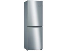 Bosch Serie 2 KGN34NLEAG fridge-freezer Freestanding 300 L E Grey, Stainless steel