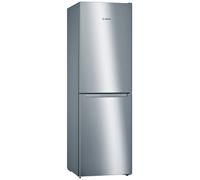Bosch Serie 2 KGN34NLEAG fridge-freezer Freestanding 300 L E Grey, Stainless steel