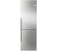 Bosch KGN36VIBT, Series 4, Fridge Freezer, 186 x 60 cm, 218 L Cooling + 103 L Freezing, Stainless Steel with Anti-Fingerprint, NoFrost, VitaFresh XXL for Longer Fresh, Bottle Holder, Optimal