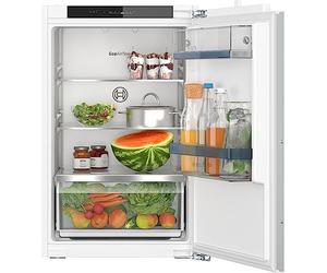 BOSCH KIR21VFE0 Built-In Refrigerator Series 4, Integrated Refrigerator without Freezer Compartment 88 X 56 cm, 136L Cooling, Flat Hinge, Multibox XXL, LED Lighting, Ecoairflow, Supercooling