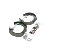Bosch KS156 Kit Super Pro - Rear drum brake kit - 1 pre-assembled set, 2 wheel brake cylinders, 4 brake shoes