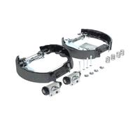 Bosch KS196 Kit Super Pro - Rear drum brake kit - 1 pre-assembled set, 2 wheel brake cylinders, 4 brake shoes