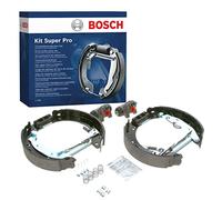 Bosch KS556 Kit Super Pro - Rear drum brake kit - 1 pre-assembled set, 2 wheel brake cylinders, 4 brake shoes