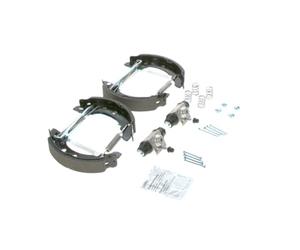 Bosch KS588 Kit Super Pro - Rear drum brake kit - 1 pre-assembled set, 2 wheel brake cylinders, 4 brake shoes