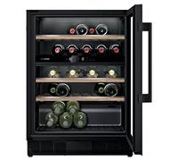 Bosch KUW21AHG0G Serie 6 Built-under Wine Cooler with Glass Door, Built-in Dual Temperature Zones Oak Shelves and Reversible Hinge 82 cm H x 60 cm W