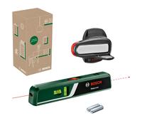 Bosch laser spirit level EasyLevel with wall mount (laser line for flexible alignment on walls and laser point for easy height transfer, in E-Commerce
