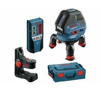 Bosch Line Laser GLL 3-50 With Laser Receiver LR2 Universal Holder BM1 L-BOXX