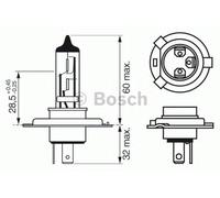 Bosch Longlife 472 H4 12V 60/55W P43T 1987302048