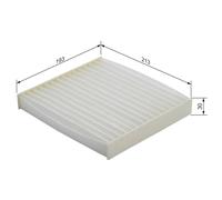 Bosch M2190 Standard Cabin Filter, Replacement Filter - Filters Pollen and Dust for Cleaner Air Inside the Vehicle