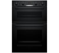MBA533BB3B Series 4 Built In Double Oven with 3d Hot Air - Black