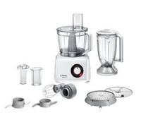 Bosch MC812W501 MultiTalent 8 Compact Food Processor, Plastic, 1000 W, White