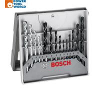 Bosch Metal, Wood & Masonry Mixed Drill Bit Set x15 Pcs 2607017038