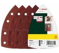 Bosch Mixed Grit Delta Sanding Sheets (25/pack) (For: Bosch Psm 80A, Psm 100A, Psm 200 Aes, Psm 8100A & Easysander 12 Sanders)