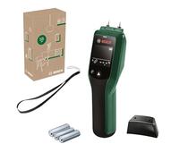 Bosch Moisture Meter UniversalHumid (Precise Results Thanks to Wood Group Selection and LED Traffic Light for Easy Interpretation, in E-Commerce Cardboard Box)