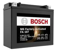 Bosch Motorcycle Battery YTX20L-BS 18Ah 250A Gel Technology Cycle Resistant Starter Battery, Storable, Maintenance-Free