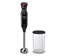 Bosch MS6CB6110 ErgoMixx Hand Blender Set (Strong Performance, Stainless Steel Mixing Base, Turbo Function and Mixing Bowl with Lid, 1,000 Watt) Silver/Black