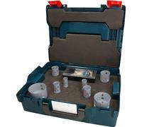 Bosch 11x PRO Multi Material Power Change Plus Hole Saw Set - L-Boxx (for Softwood, Drywall, Diameter 22, 25, 30, 35, 40, 51, 68, 83 mm, Professional Accessories Drill/Screwdriver)