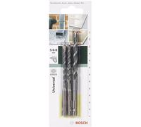 Bosch DIY 3 pc Mutipurpose Drill Bit Set (SDS Quick, Ø 5/6/8 mm, Accessories Drill Drivers)