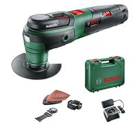 Bosch Multifunctional Tool Universal Multi 12, Charger 9-Piece Accessory kit, case (12 volt system, 2.5 Ah), 0603103001 0W, 12V