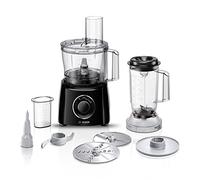 Bosch MultiTalent 3 MCM3201B 800W 2.3L Food Processor with 2 speeds, 1 litre blender and/Slicing/Grating/Beating attachments. AMAZON EXCLUSIVE - Black