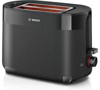 Bosch MyMoment Delight Compact 2-Slice Toaster Wth Crumb Tray - Black TAT2M123GB