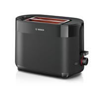 Bosch MyMoment Delight TAT2M123GB - Compact 2-Slice Toaster with Reheat/Defrost, Integrated Bun Warmer, Auto Shut-Off, High Lift and Crumb Tray, in M