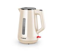 Bosch MyMoment Delight TWK1M127GB Electric Kettle with 1.7 L Capacity and Fast Boil, Integrated Limescale Filter, Cord Storage in Cream