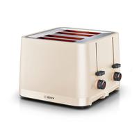 Bosch MyMoment Infuse Stylish 4-Slice Toaster, TAT3M147GB, Matte Cream