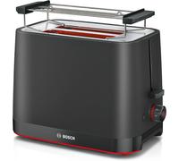 Bosch Mymoment Infuse TAT3M123GB Compact 2-Slice Toaster Reheat/Defrost - Black